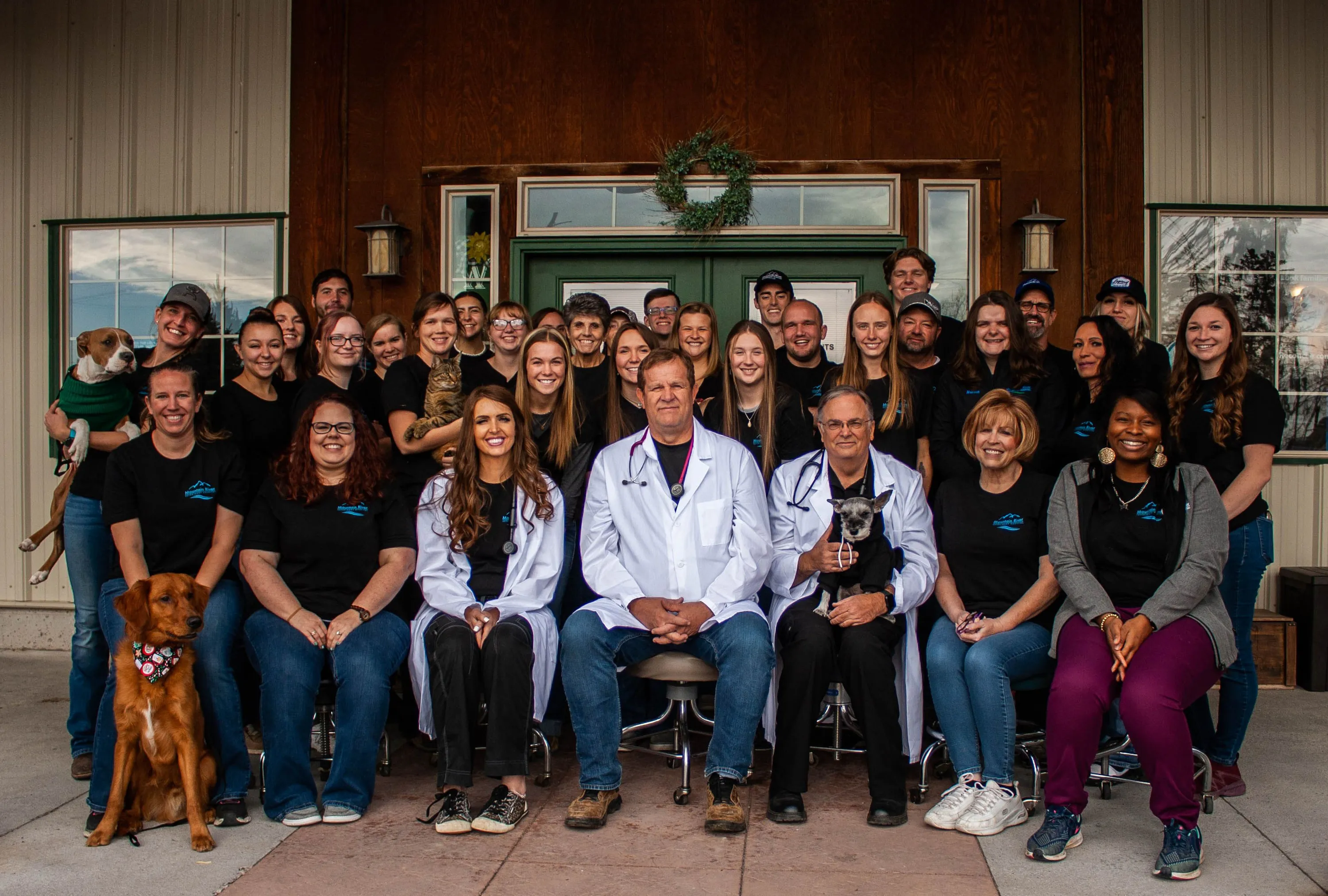Mountain River Veterinary Hospital team — equine and small-animal care in Rigby, Idaho